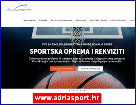 Sportska oprema, www.adriasport.hr