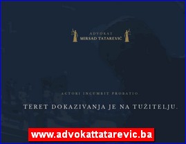 Advokati, advokatske kancelarije, www.advokattatarevic.ba