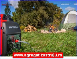 Agregati za struju, pumpe za vodu, ugradni četvorotaktni Honda motori i traktorski generatori, www.agregatizastruju.rs