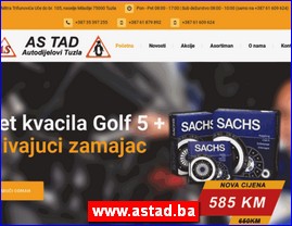 Automobili, servisi, delovi, www.astad.ba