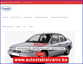 Automobili, servisi, delovi, www.autostaklaivanic.ba