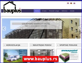 Građevinske firme, Srbija, www.bauplus.rs