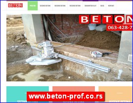 Građevinske firme, Srbija, www.beton-prof.co.rs
