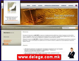 Advokati, advokatske kancelarije, www.delege.com.mk