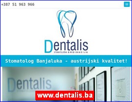Stomatološke ordinacije, stomatolozi, zubari, www.dentalis.ba