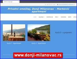 Hoteli, moteli, hosteli,  apartmani, smeštaj, www.donji-milanovac.rs