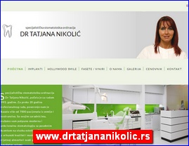 Stomatološke ordinacije, stomatolozi, zubari, www.drtatjananikolic.rs