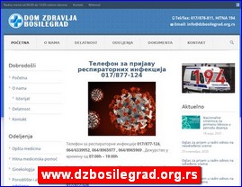 Ordinacije, lekari, bolnice, banje, laboratorije, www.dzbosilegrad.org.rs