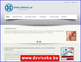 Ordinacije, lekari, bolnice, banje, laboratorije, www.dzvisoko.ba