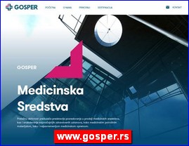 Medicinski aparati, ureaji, pomagala, medicinski materijal, oprema, www.gosper.rs