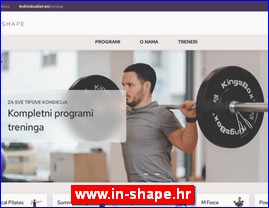 Fitnes, fitness centri, teretane, www.in-shape.hr