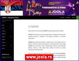 Sportska oprema, www.joola.rs