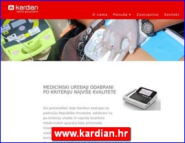 Medicinski aparati, ureaji, pomagala, medicinski materijal, oprema, www.kardian.hr