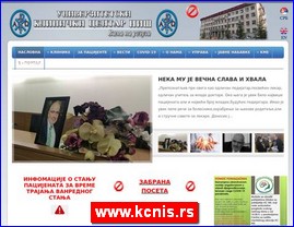 Ordinacije, lekari, bolnice, banje, laboratorije, www.kcnis.rs