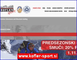 Sportska oprema, www.kofler-sport.si