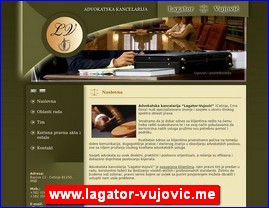 Advokati, advokatske kancelarije, www.lagator-vujovic.me