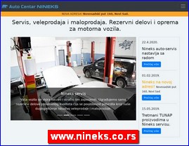 Automobili, servisi, delovi, www.nineks.co.rs