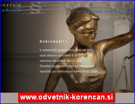 Advokati, advokatske kancelarije, www.odvetnik-korencan.si