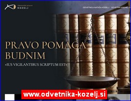 Advokati, advokatske kancelarije, www.odvetnika-kozelj.si