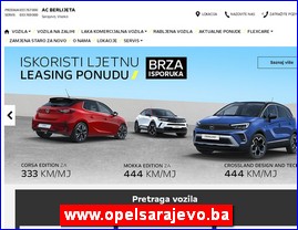 Automobili, servisi, delovi, www.opelsarajevo.ba