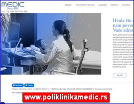 Ordinacije, lekari, bolnice, banje, laboratorije, www.poliklinikamedic.rs