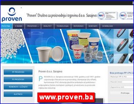 Plastic, rubber, packaging, www.proven.ba