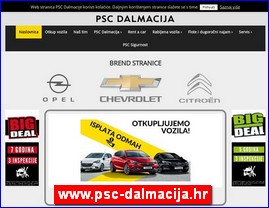 Automobili, www.psc-dalmacija.hr
