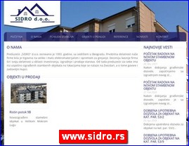 Građevinske firme, Srbija, www.sidro.rs