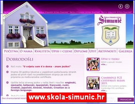 kole stranih jezika, www.skola-simunic.hr