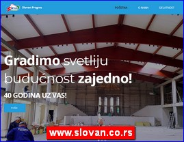 Građevinske firme, Srbija, www.slovan.co.rs