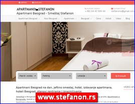 Hoteli, moteli, hosteli,  apartmani, smeštaj, www.stefanon.rs