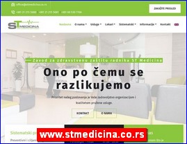 Ordinacije, lekari, bolnice, banje, laboratorije, www.stmedicina.co.rs