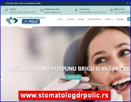 Stomatolog, zubar, stomatoloka ordinacija, www.stomatologdrpolic.rs