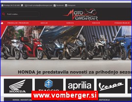 Motorcikli, skuteri, www.vomberger.si