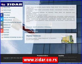 Građevinske firme, Srbija, www.zidar.co.rs