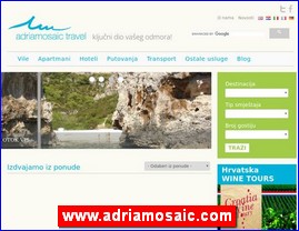 Hoteli, smeštaj, Hrvatska, www.adriamosaic.com