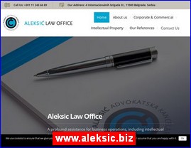 Advokati, advokatske kancelarije, www.aleksic.biz