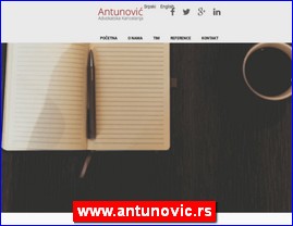 Advokati, advokatske kancelarije, www.antunovic.rs