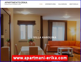 Hoteli, smeštaj, Hrvatska, www.apartmani-erika.com