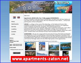 Hoteli, smeštaj, Hrvatska, www.apartments-zaton.net