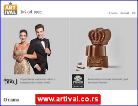 Konditorski proizvodi, keks, čokolade, bombone, torte, sladoledi, poslastičarnice, www.artival.co.rs