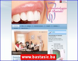 Stomatološke ordinacije, stomatolozi, zubari, www.bastasic.ba