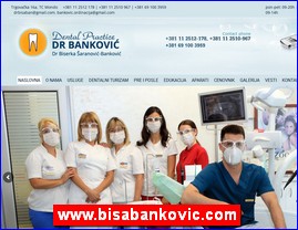 Stomatološke ordinacije, stomatolozi, zubari, www.bisabankovic.com