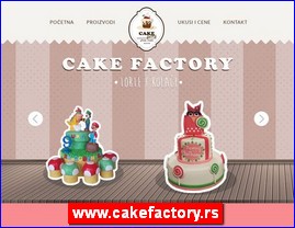 Konditorski proizvodi, keks, čokolade, bombone, torte, sladoledi, poslastičarnice, www.cakefactory.rs