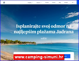 Hoteli, smeštaj, Hrvatska, www.camping-simuni.hr