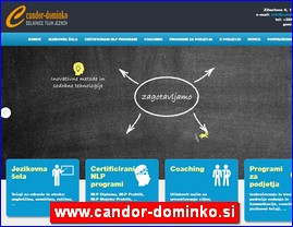 Škole stranih jezika, www.candor-dominko.si