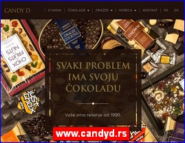 Konditorski proizvodi, keks, čokolade, bombone, torte, sladoledi, poslastičarnice, www.candyd.rs