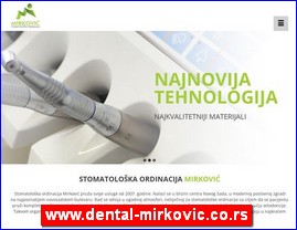 Stomatološke ordinacije, stomatolozi, zubari, www.dental-mirkovic.co.rs