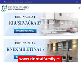 Stomatološke ordinacije, stomatolozi, zubari, www.dentalfamily.rs