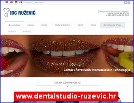 Stomatološke ordinacije, stomatolozi, zubari, www.dentalstudio-ruzevic.hr